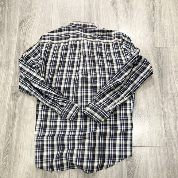 Peter Millar Crown Mens L Long Sleeve Button Down Plaid Shirt 100% Cotton‎ - Picture 6 of 6